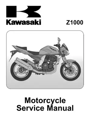 Kawasaki Z1000 Motorcycle Service Manual - Comprehensive Guide