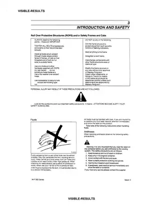 Massey Ferguson 300 Series Tractor Workshop Manual (1996) - Comprehensive Guide Preview image 5