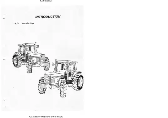 Massey Ferguson 3000/3100 Series Tractor Workshop Service Manual Preview image 2