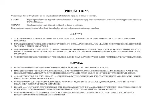 Epson Artisan 810 Service Manual - Comprehensive Repair and Maintenance Guide Preview image 2