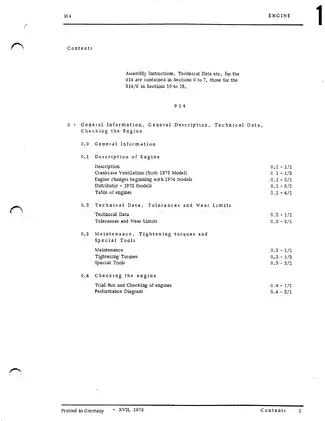 1969-1976 Porsche 914, 914/6 workshop manual Preview image 5