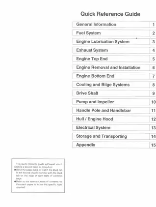 1991 Kawasaki 650SX Jet Ski manual Preview image 1