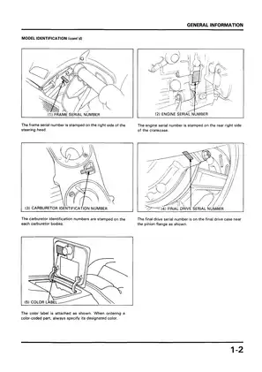 1989 Honda GL1500 Goldwing service manual Preview image 4