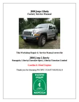 2004 Jeep Liberty / Cherokee (KJ) Service Manual (P/N 8137004060) – preview page 1