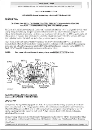 1997-2001 Cadillac Catera repair manual