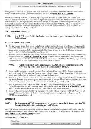 1997-2001 Cadillac Catera manual Preview image 2