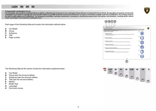 2006-2009 Lamborghini Murcielago LP640 shop manual Preview image 1