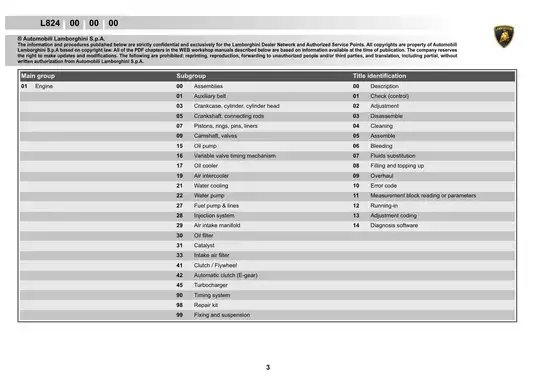 Lamborghini L824 Workshop Manual Preview image 3