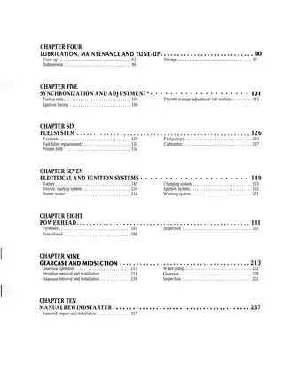 1991-2000 Tohatsu 2 hp-140 hp outboard motor service manual Preview image 4