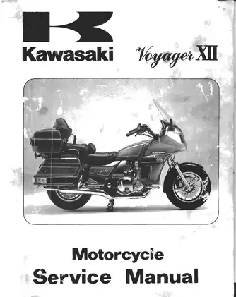 Kawasaki Voyager xXil Motorcycle Service Manual 1986