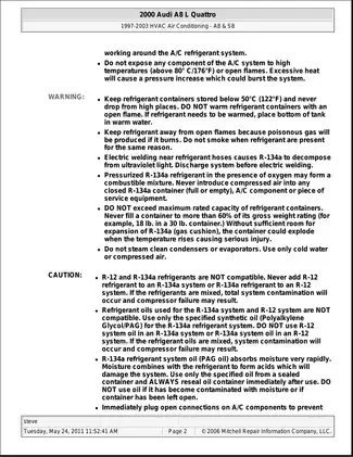 1997-2003 Audi A8, S8 repair manual Preview image 2