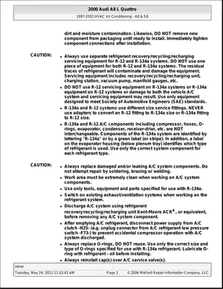 1997-2003 Audi A8, S8 repair manual Preview image 3