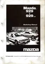 1993–2002 Mazda 929 Workshop Manual (P/N 03–0620) – preview page 1
