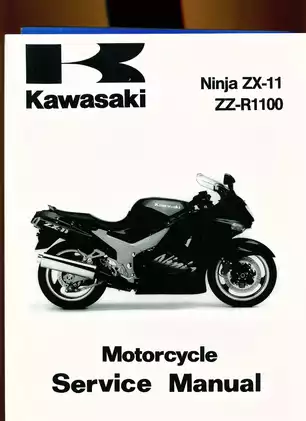 Kawasaki 7Z-R1100 Motorcycle Service Manual (1999-2001)