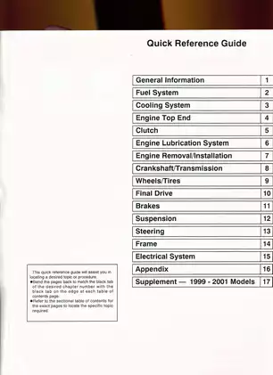 1993-2001 Kawasaki Ninja ZX-11, Kawasaki Ninja ZZ-R1100 service manual Preview image 2