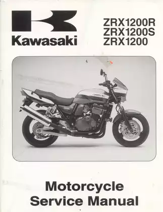 Kawasaki ZRX1200S Motorcycle Service Manual - Comprehensive Repair Guide