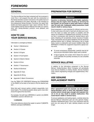 2001 Harley Davidson Dyna FXD service manual Preview image 2