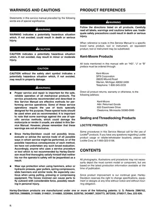 2001 Harley-Davidson Dyna Models Service Manual - Comprehensive Guide Preview image 3