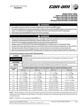 2008-2009 Can-Am Spyder Roadster shop manual Preview image 2