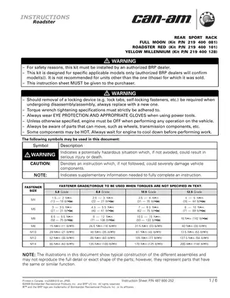 2008-2009 Can-Am Spyder Roadster shop manual Preview image 5