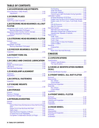 2008 Harley-Davidson Softail FLST FXCW FXST service manual Preview image 5