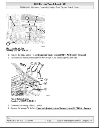 2008-2010 Chrysler Town Country engine manual Preview image 3