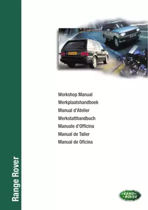 1995-1999 Range Rover P38 SUV shop manual Preview image 1
