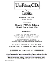 Cessna Cessna 172, Skyhawk, P172 Powermatic, and French F172/FP172 1963–1974 Parts Catalog (P/N P529-12) – preview page 1
