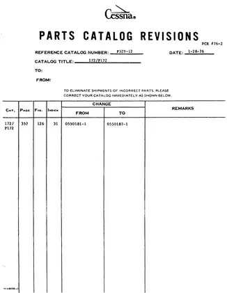 Cessna 172 Parts Catalog (1963-1974) - Comprehensive Illustrated Guide Preview image 3