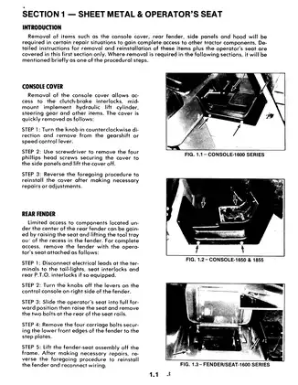 Snapper 1600, 1650, 1855 Garden Tractors & Mower Attachments Service Manual Preview image 3