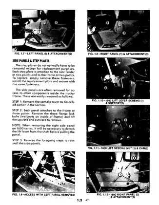 Snapper 1600, 1650, 1855 Garden Tractors & Mower Attachments Service Manual Preview image 5