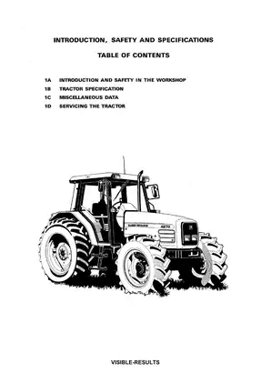 Massey Ferguson ME 4200 Series Tractor Workshop Service Manual Preview image 4