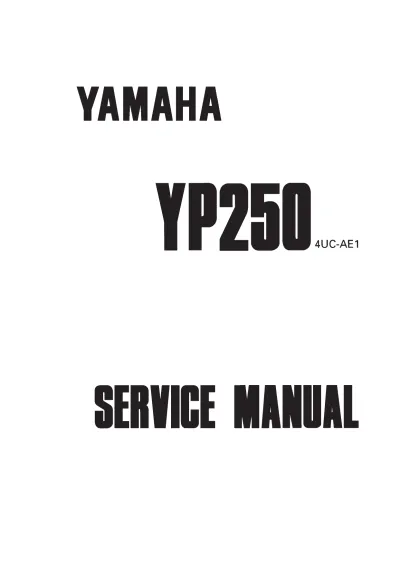 Preview: 1995–1999 Yamaha YP250 Majesty Service & Repair Manual OEM