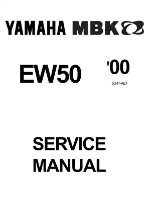 Yamaha BW Scooter EW50 Service Manual - Comprehensive Guide for Repairs and Maintenance