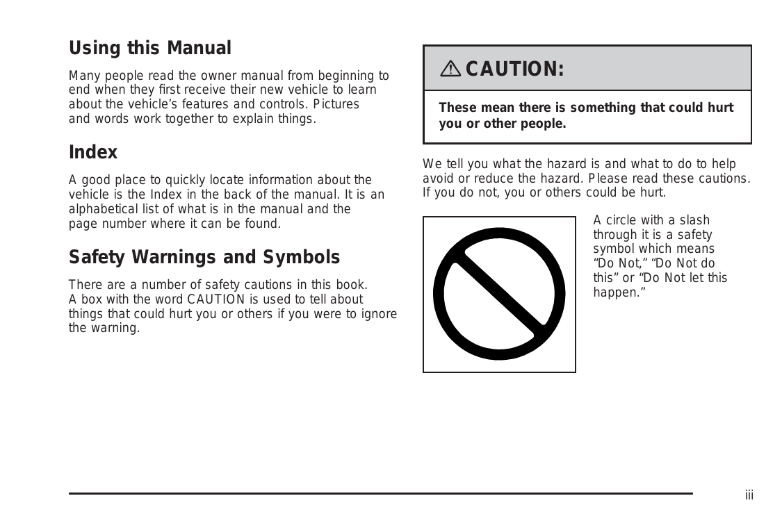 2008 Chevrolet Impala owners manual Preview image 3