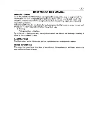 Yamaha GP800 WaveRunner Service Manual | Repair & Maintenance Guide Preview image 3