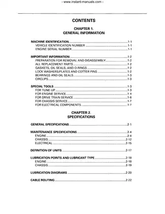 1993-2000 Yamaha YFB 250, YFB250FWF Timberwolf 4x4 service manual Preview image 4