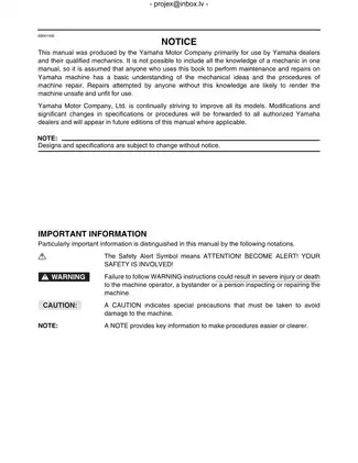 Yamaha YFM400FAR Service Manual (2000-2023) | Digital Repair Guide Preview image 2