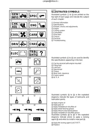 2004-2007 Yamaha Bruin, Grizzly YFM350, YFM400 ATV repair and service manual Preview image 2