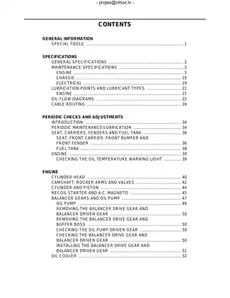 2004-2007 Yamaha Bruin, Grizzly YFM350, YFM400 ATV repair and service manual Preview image 3