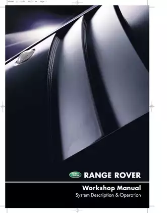 2002-2008 Range Rover TD6 V8 workshop manual