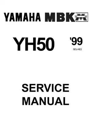 1999 Yamaha YH50 service manual