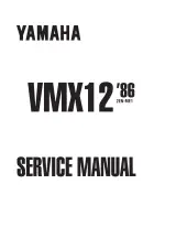 1986–1991 Yamaha VMX12 V-Max OEM Service Manual – preview page 1