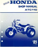 1985 Honda ATC110 Factory Shop Manual (P/N 6194304) – preview page 1