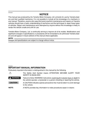 Yamaha YBR125ED 2005 Service Manual - Comprehensive Guide for Maintenance & Repair Preview image 3