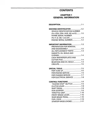 1994-1996 Yamaha YZ125 service manual Preview image 4