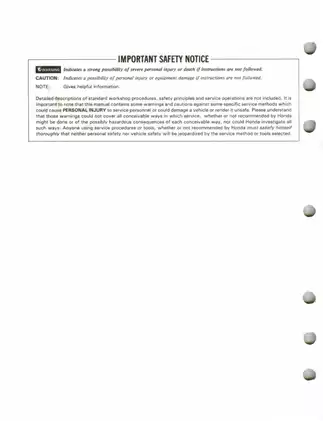 1988-1994 Honda FourTrax 300, TRX300 service manual Preview image 2