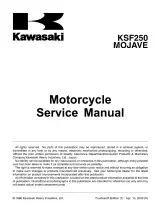Kawasaki KSF250 Mojave All Terrain Vehicle 1987–2004 OEM Service Manual (P/N 99924-1067-14) – preview page 3