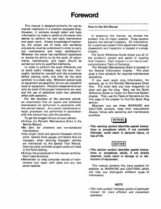 1987-2004 Kawasaki KSF 250 Mojave ATV service manual Preview image 5
