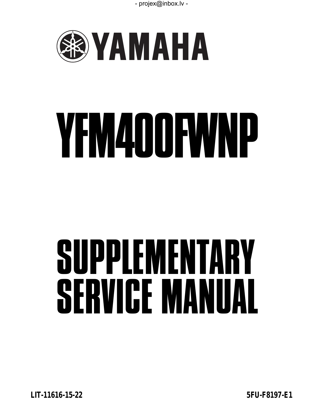 1998-2004 Yamaha YFM400 Big Bear ATV repair and service manual Preview image 6